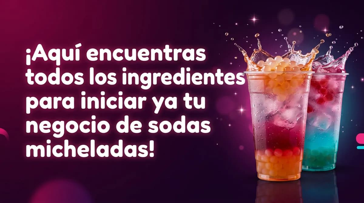 Sodas locas de fresa y azul con perlas explosivas LiquiPops y salpicadura de bebida — base para sodas micheladas