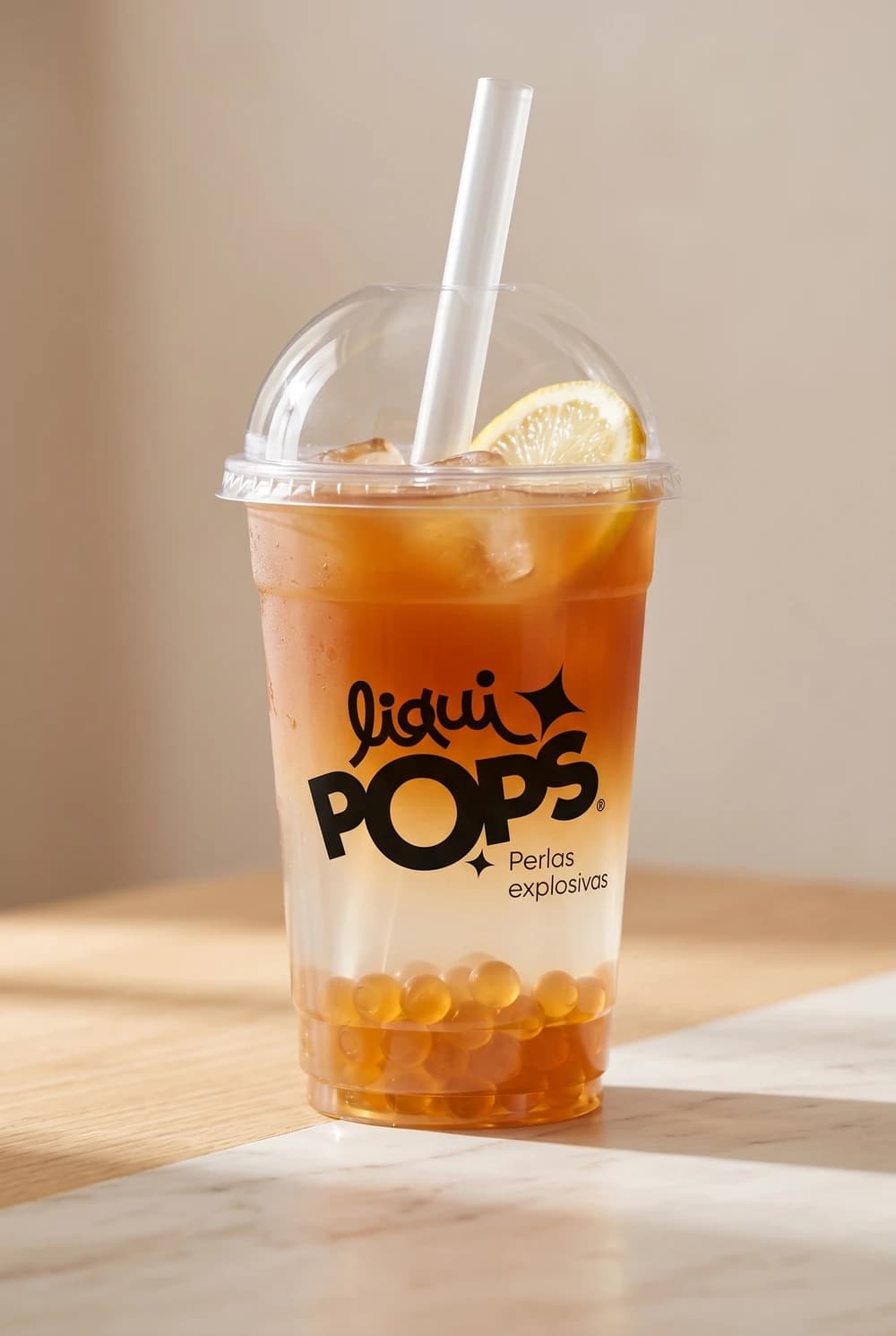 Limonada tamarindo con perlas explosivas LiquiPops