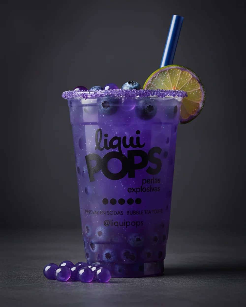 Sirope Geniality sabor BLUEBERRY 360ml — ideal para granizados, cócteles y sodas saborizadas. Marca colombiana fabricada en Medellín.