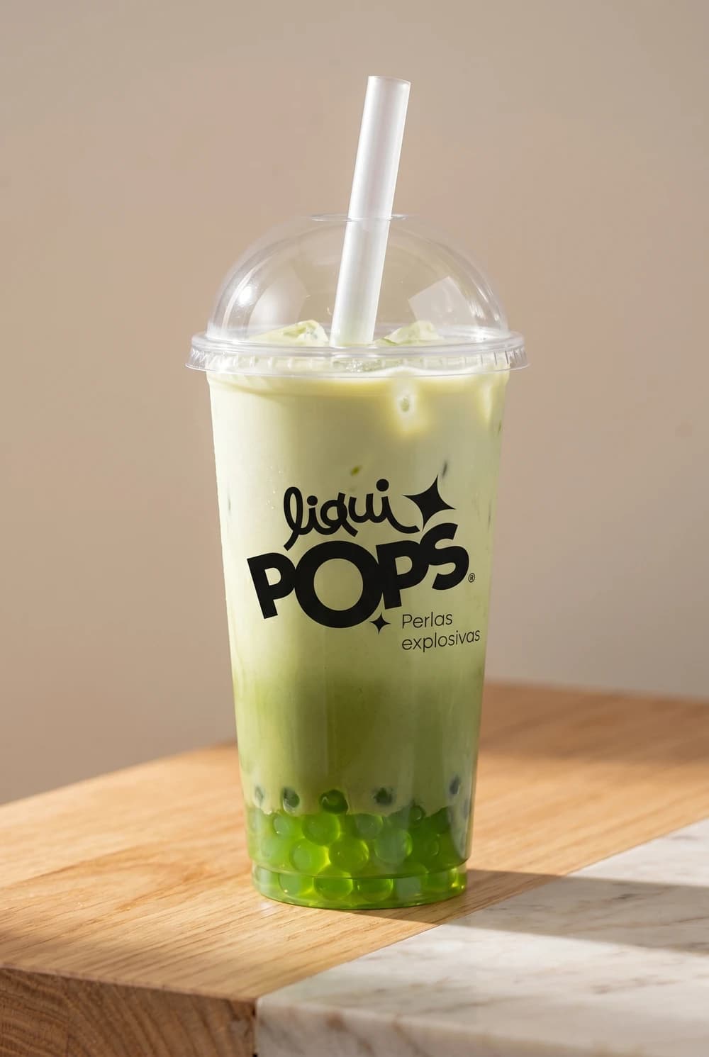 Bubble tea coronado — bubble tea con perlas explosivas y jellys Yexis LiquiPops