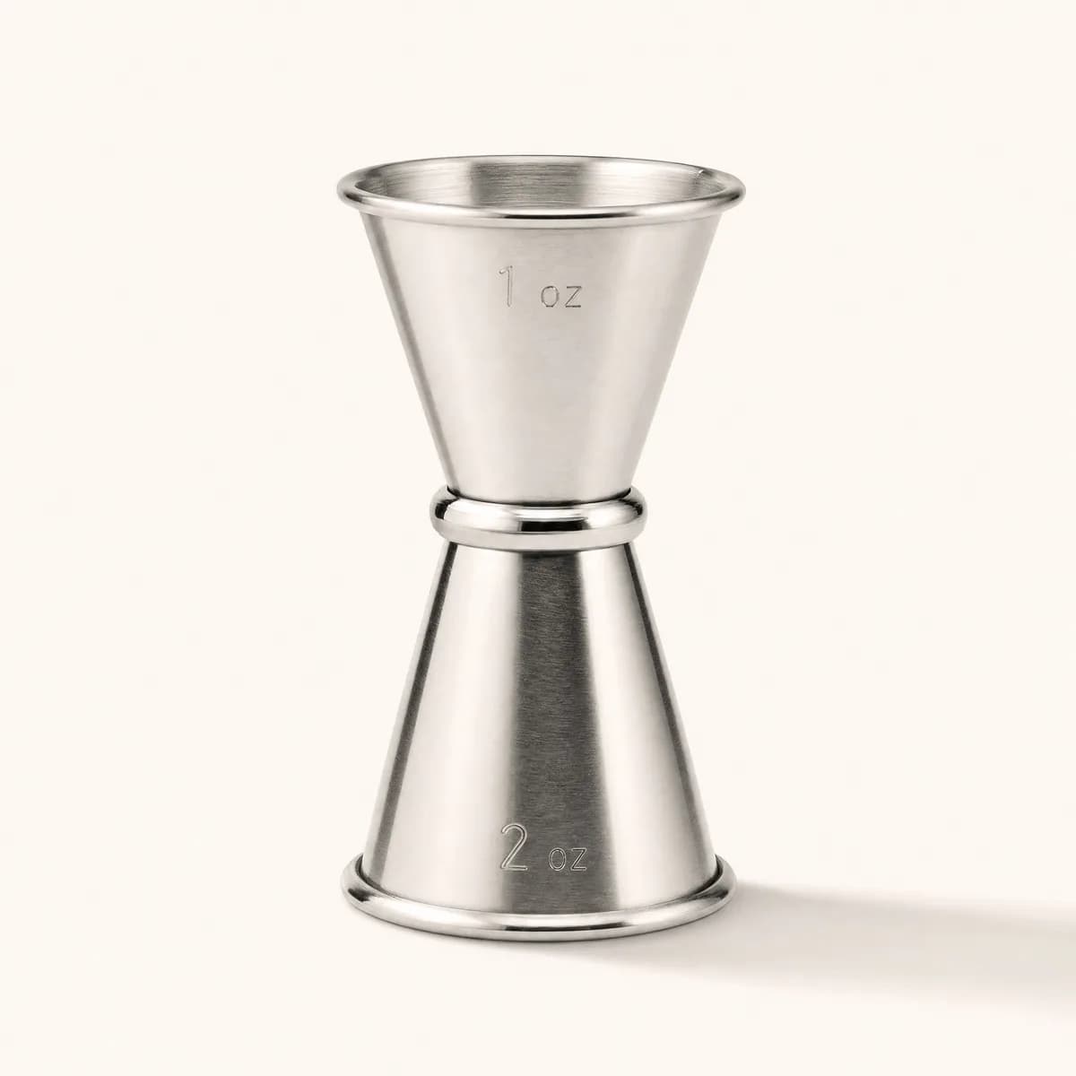 Jigger medidor doble de acero de 1 y 2 onzas para dosificar cocteles con perlas explosivas LiquiPops