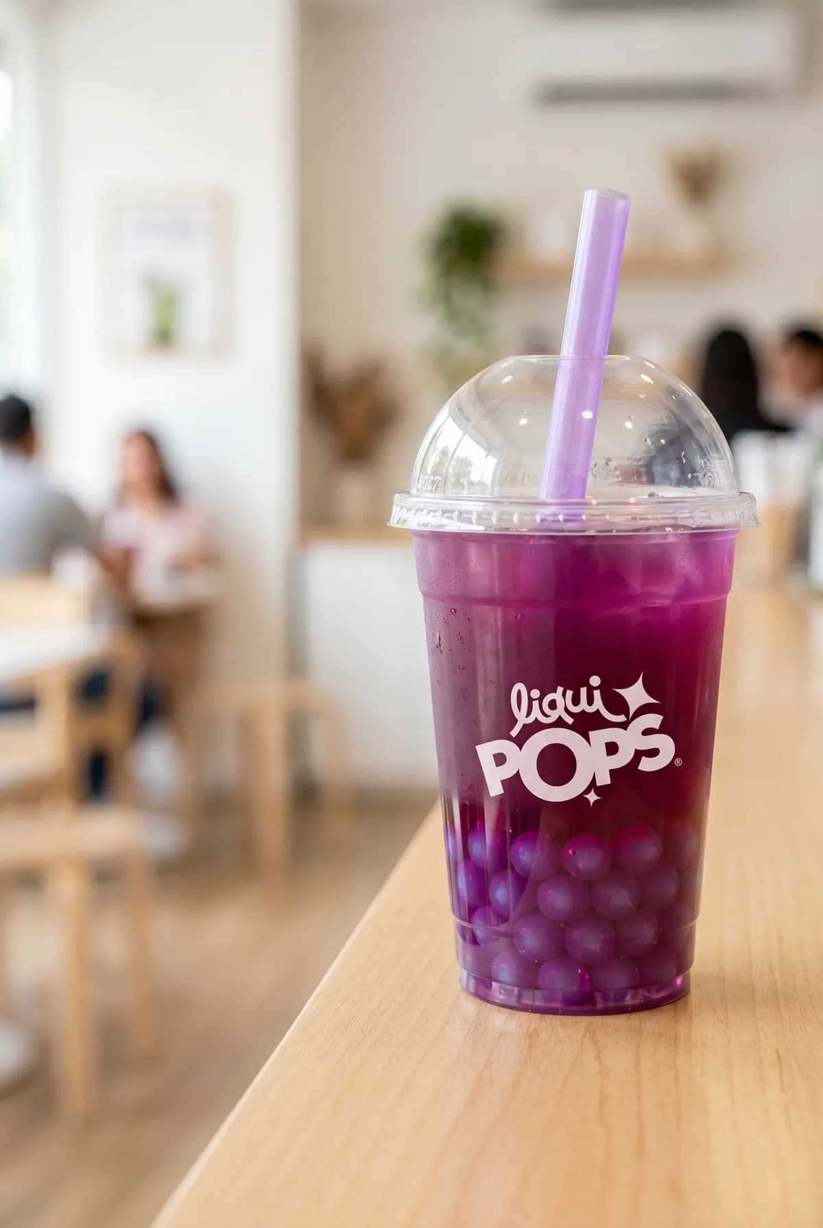 Bubble tea con perlas explosivas de sabores · para sodas