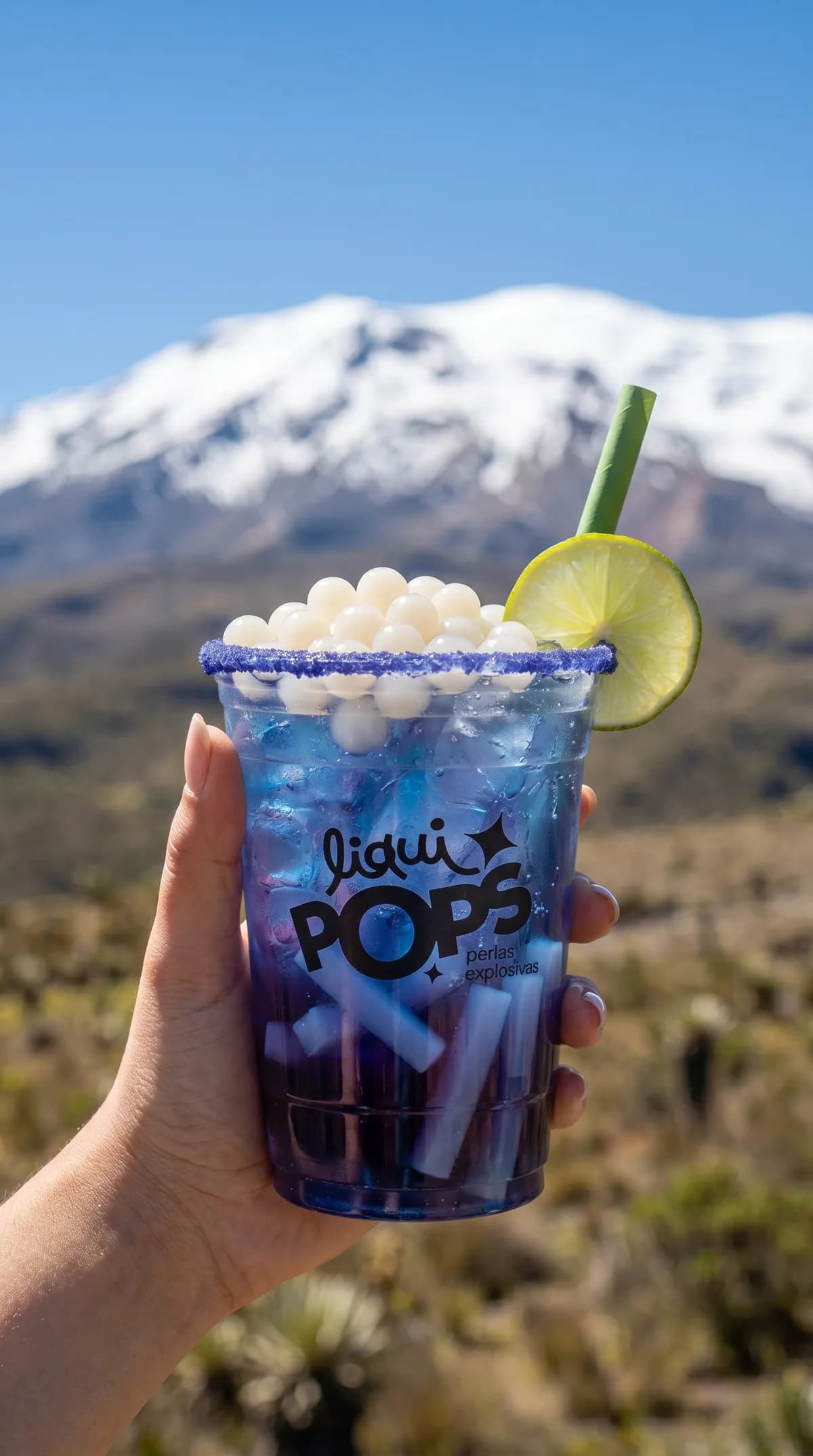 Bubble tea con perlas explosivas LiquiPops Colombia · topping de perlas explosivas