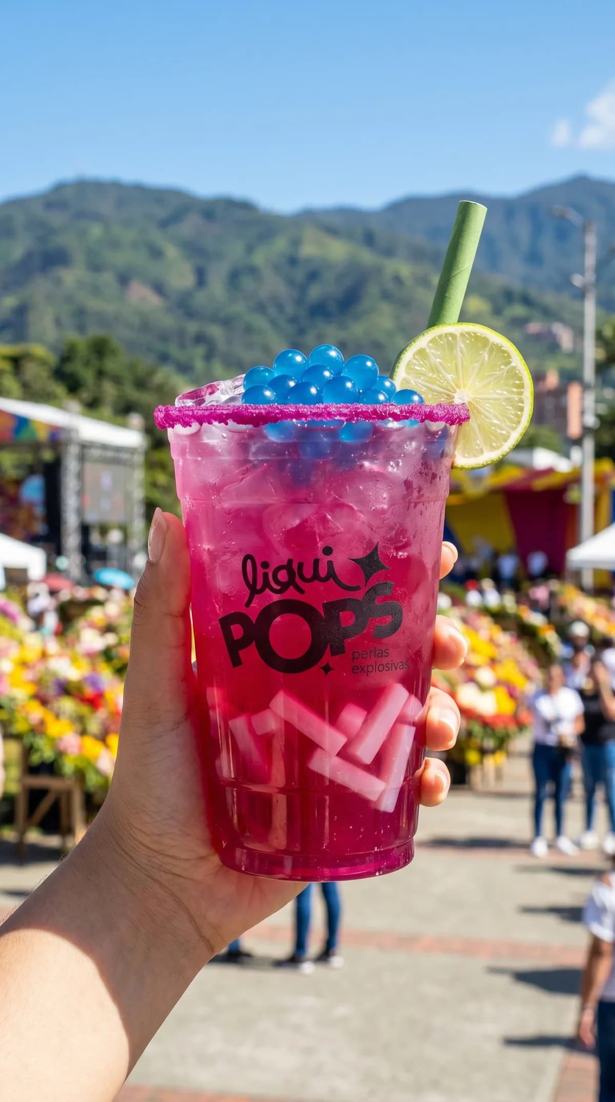 Bubble tea con perlas explosivas LiquiPops · para tu negocio de bebidas