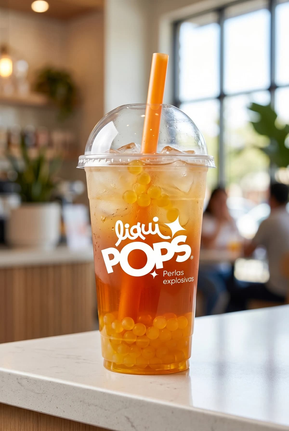Té de durazno con perlas
