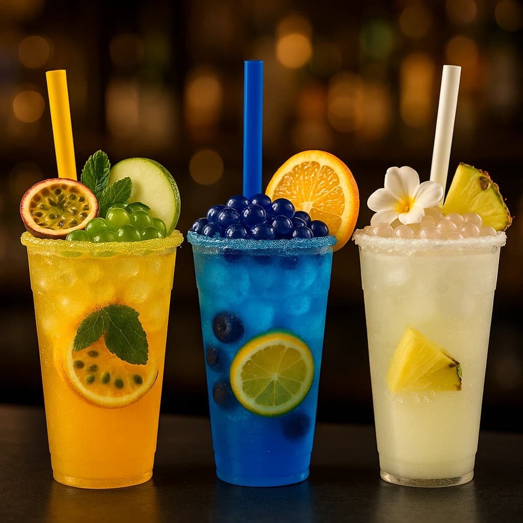 Bebidas masticables con perlas explosivas LiquiPops y jellys en Colombia