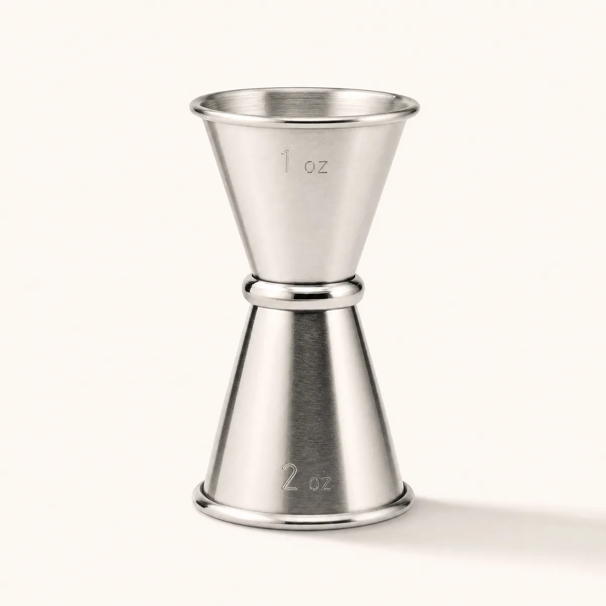 Jigger medidor doble de acero de 1 y 2 onzas para dosificar cocteles con perlas explosivas LiquiPops