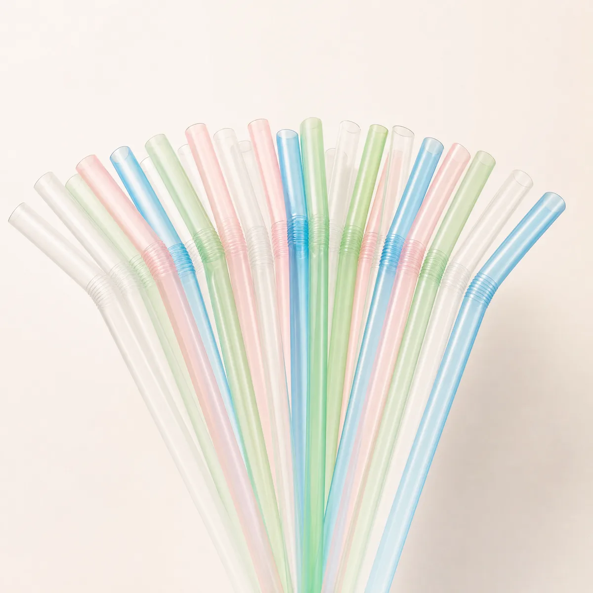 Pitillos de colores pasteles reutilizables anchos para bubble tea con perlas explosivas LiquiPops