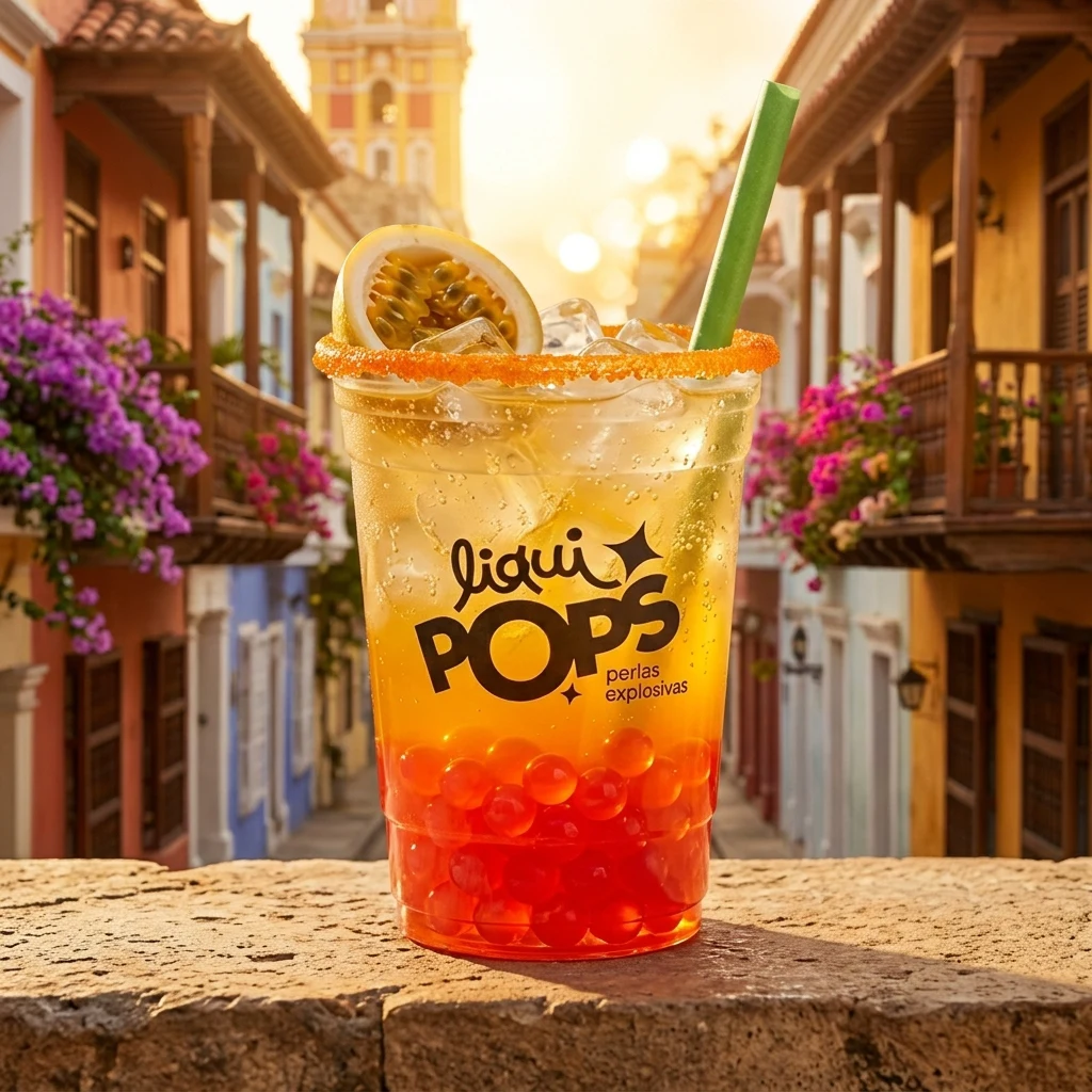 Bubble tea LiquiPops en Cartagena, las murallas