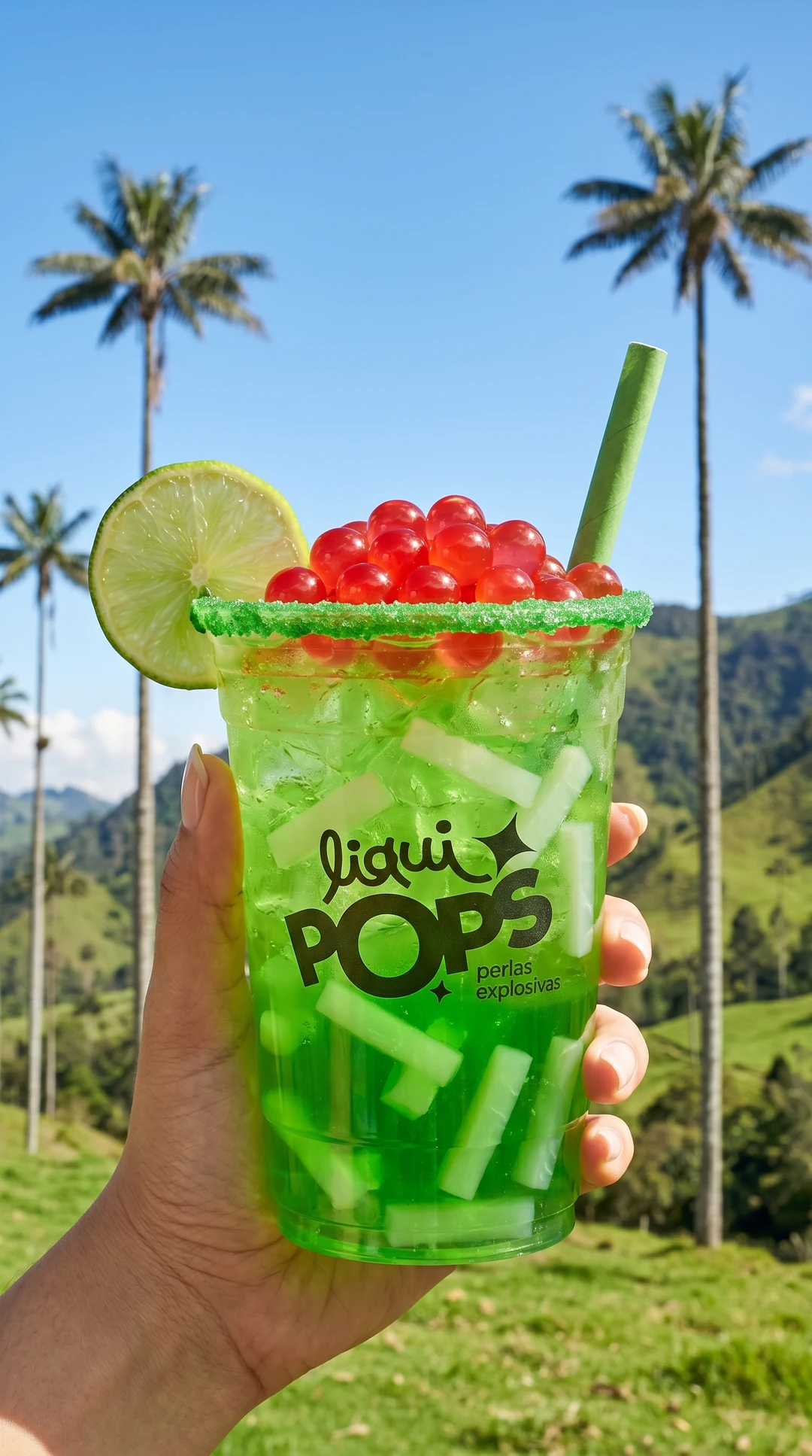 Bubble tea LiquiPops en Eje Cafetero, el Valle de Cocora