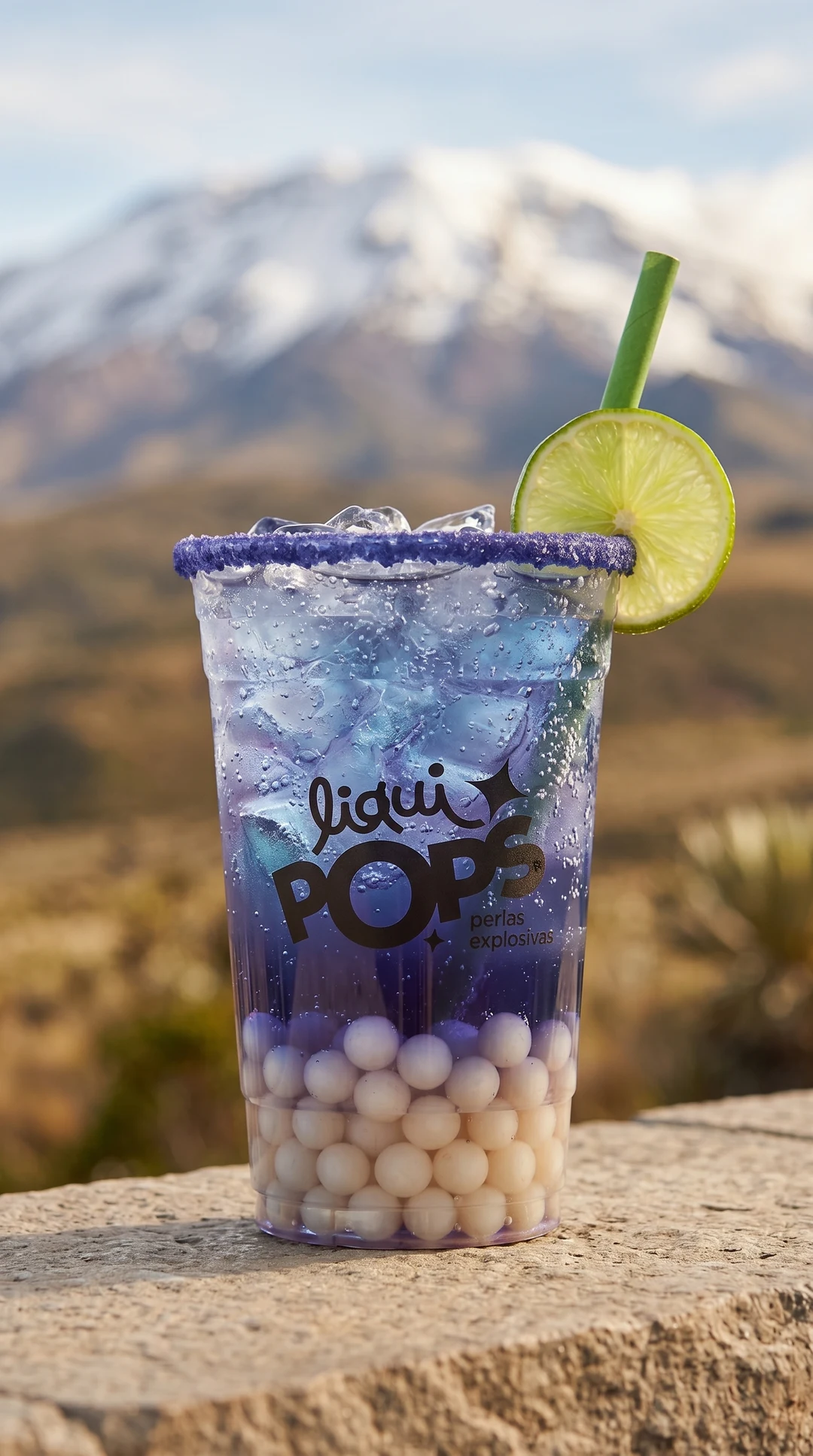 Bubble tea LiquiPops en Nevado del Ruiz, el nevado
