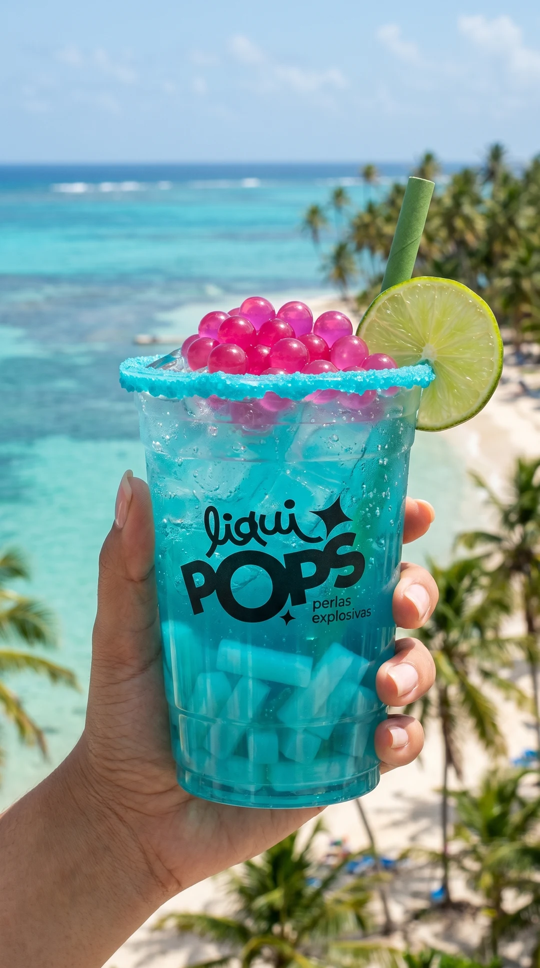 Bubble tea LiquiPops en San Andrés, el mar de siete colores