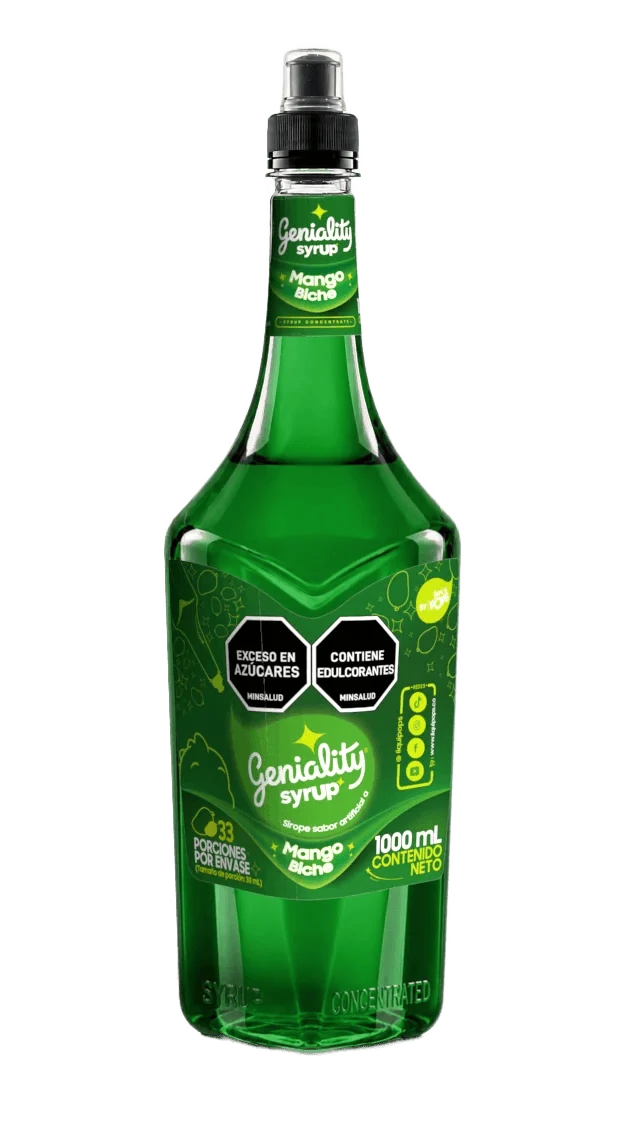 Sirope Geniality mango biche 1 litro — sabor LATAM exclusivo para coctelería colombiana