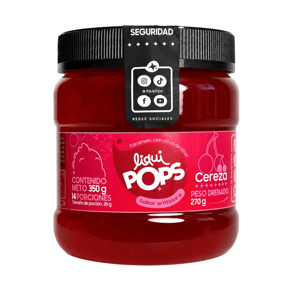 LiquiPops — liquipp02 liquipops sabor a cereza x 350 gr