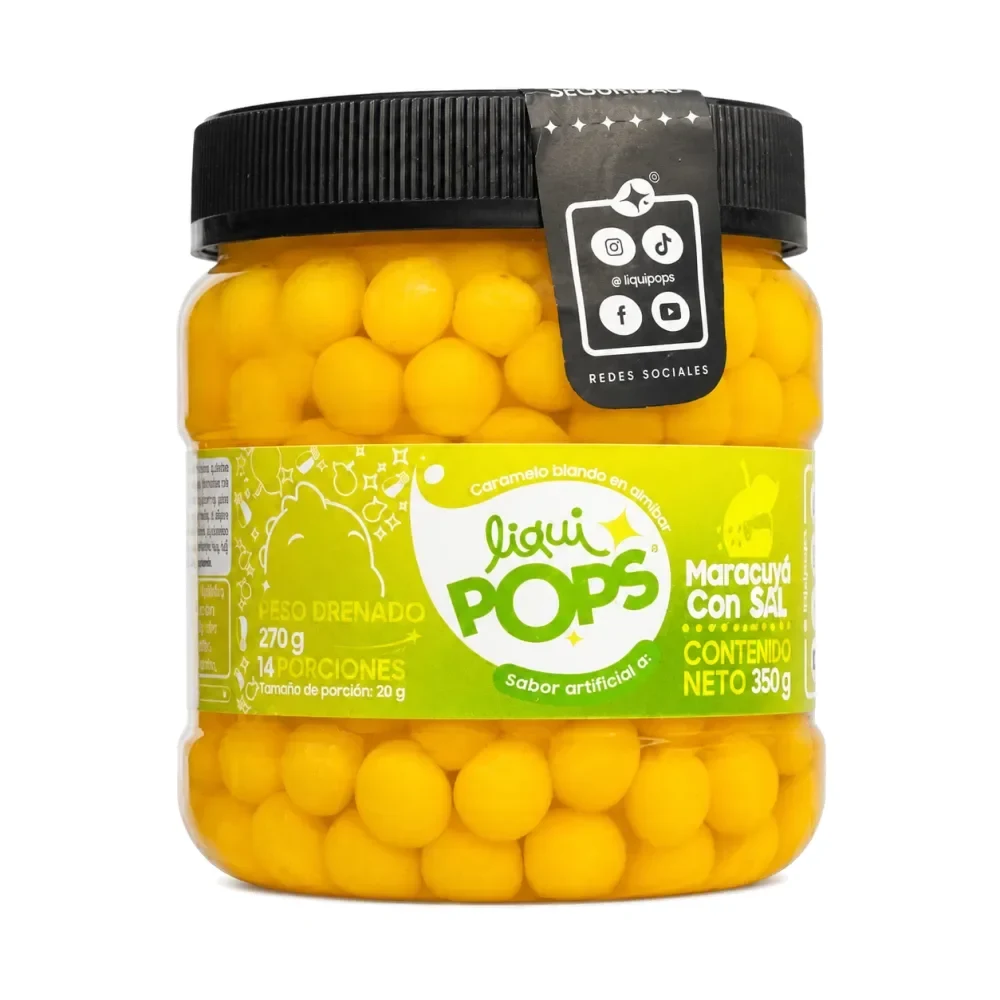 LiquiPops — liquipp15 liquipops sabor a sal con maracuya x 350 gr
