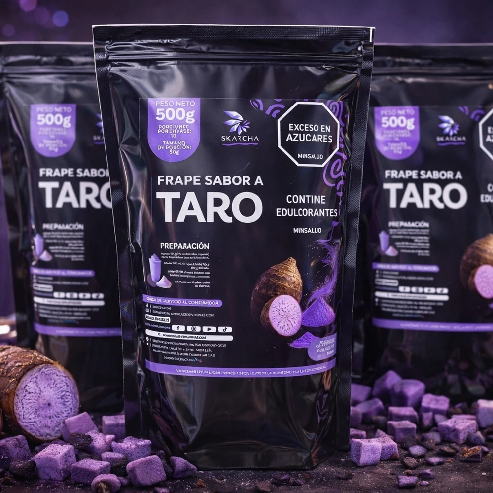 MEZCLA EN POLVO PARA BUBBLE TEA TARO X 500 G