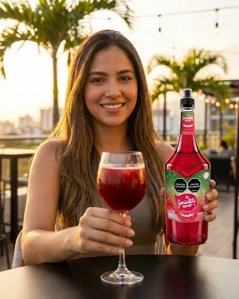 Joven colombiana disfrutando Geniality sandia — fotografía editorial