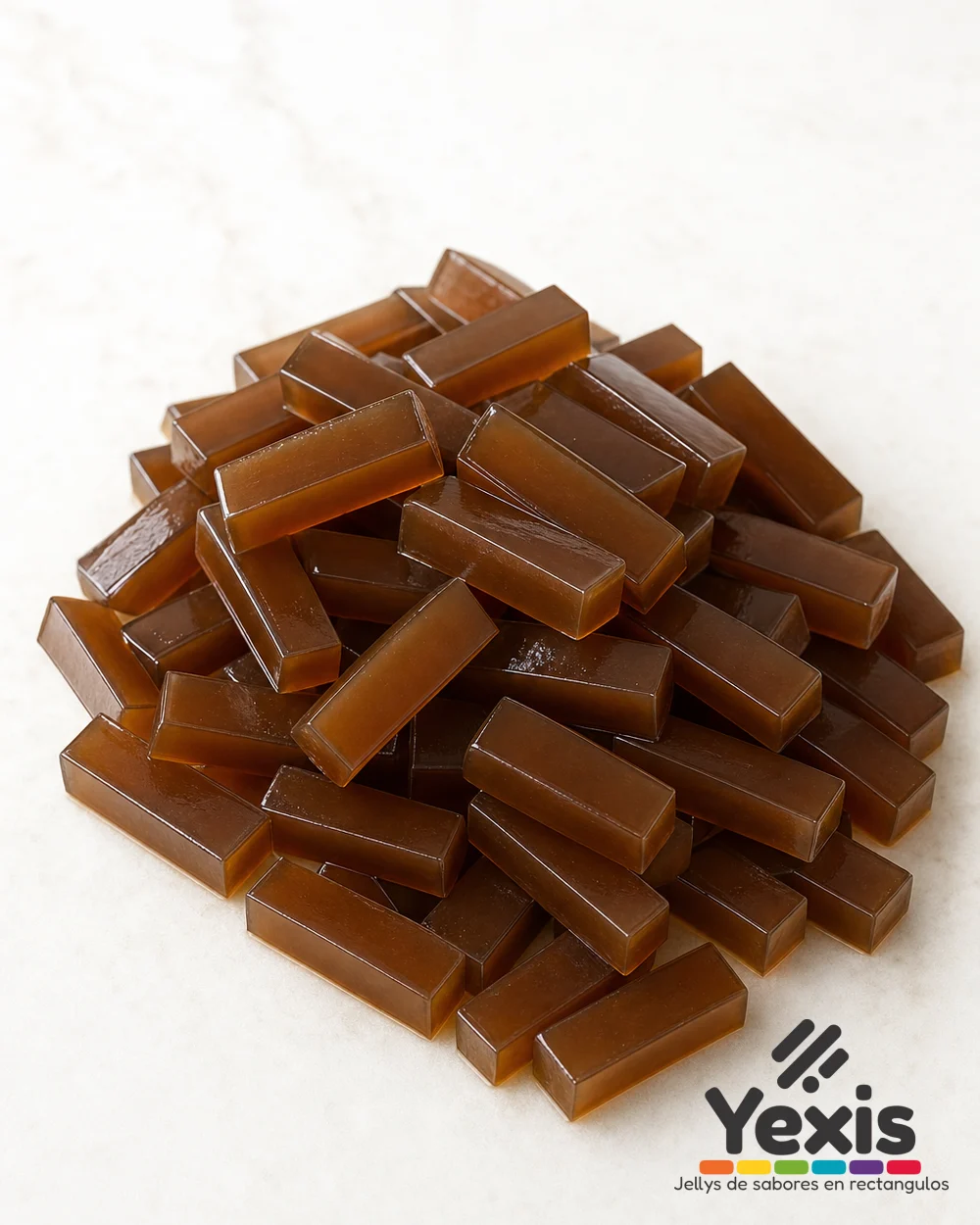 Jellys Yexis CAFE — gelatinas rectangulares para bubble tea, producto suelto