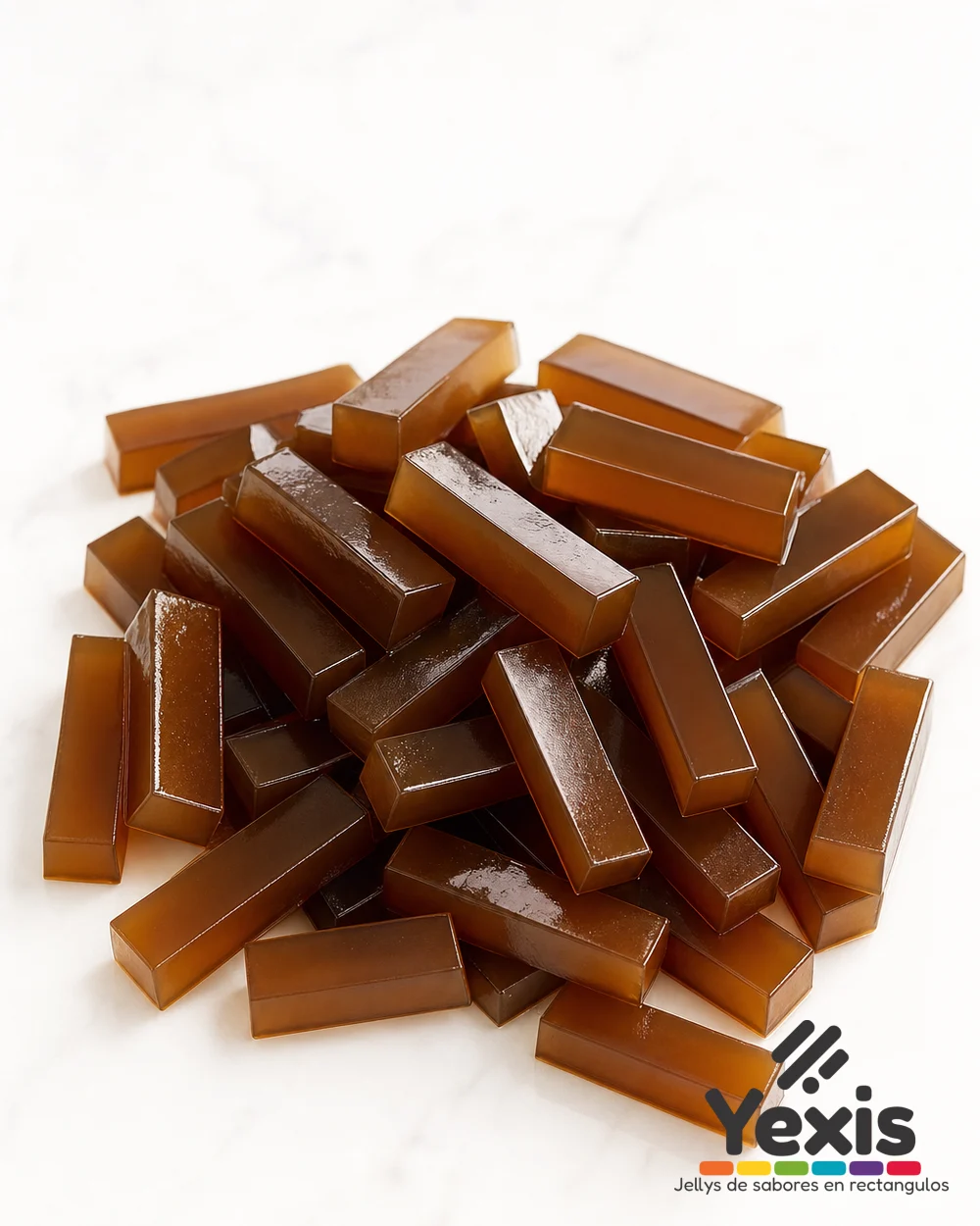 Jellys Yexis CAFE — gelatinas rectangulares para bubble tea, producto suelto