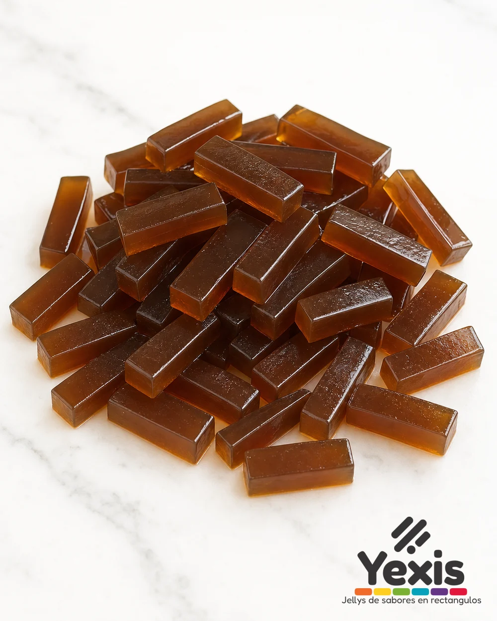 Jellys Yexis CAFE — gelatinas rectangulares para bubble tea, producto suelto