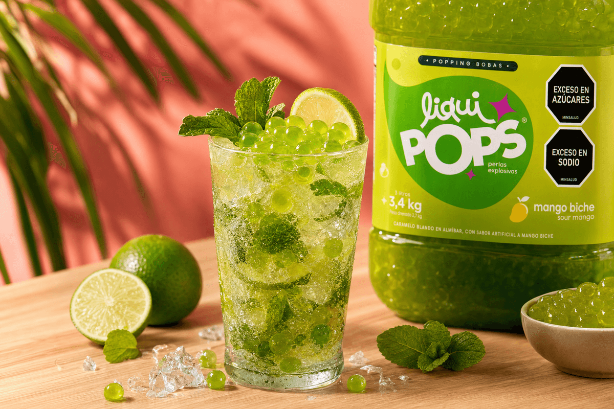 cócteles sin alcohol — detalle del proceso · LiquiPops® Colombia