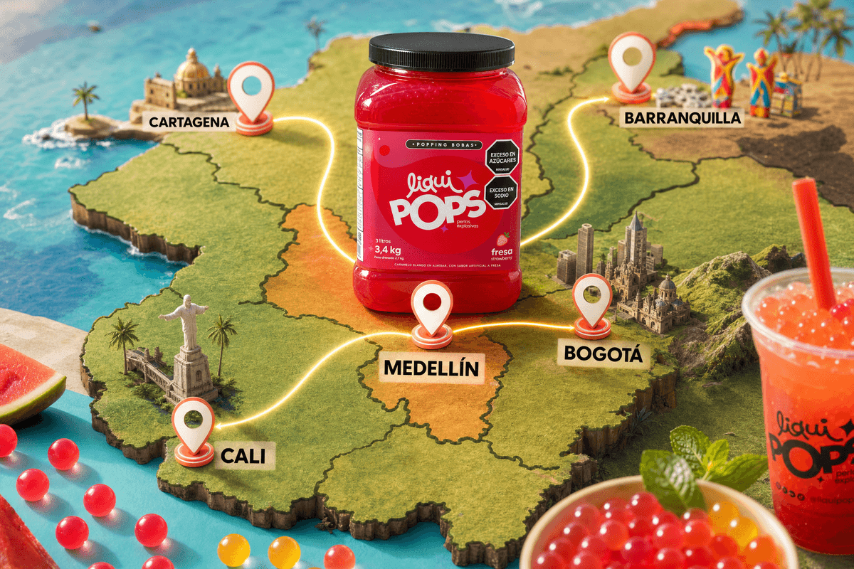 perlas explosivas bogotá — fábrica Medellín · POPPING BOBA INTERNATIONAL S.A.S.