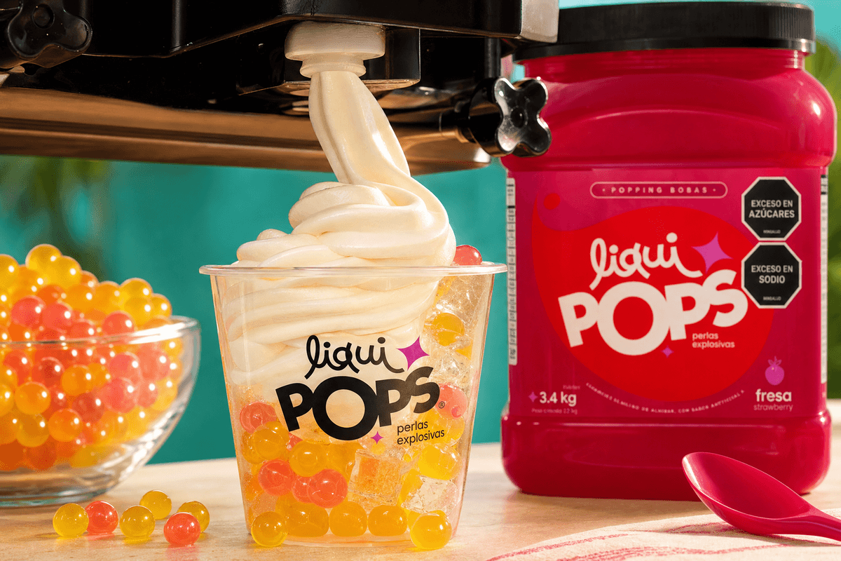 yogurt con perlas explosivas — detalle del proceso · LiquiPops® Colombia
