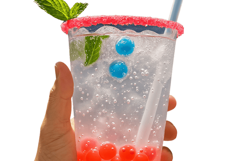 ¿Qué son las perlas explosivas comestibles?