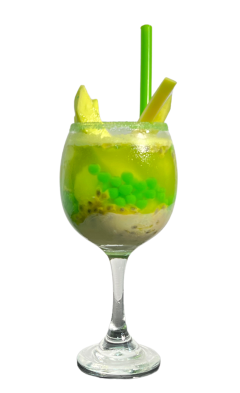 Coctel con perlas explosivas liquipops
