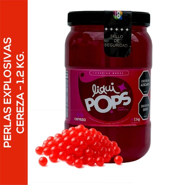 Perlas Explosivas LiquiPops Sabor a Cereza | 1200g (Calidad Premium)