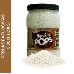 Perlas Explosivas LiquiPops Sabor Coco | 1200g  Línea Premium