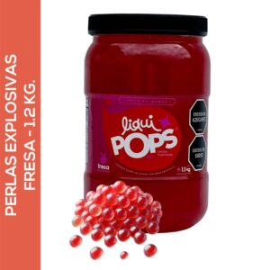 Perlas Explosivas LiquiPops Sabor a Fresa | 1200g