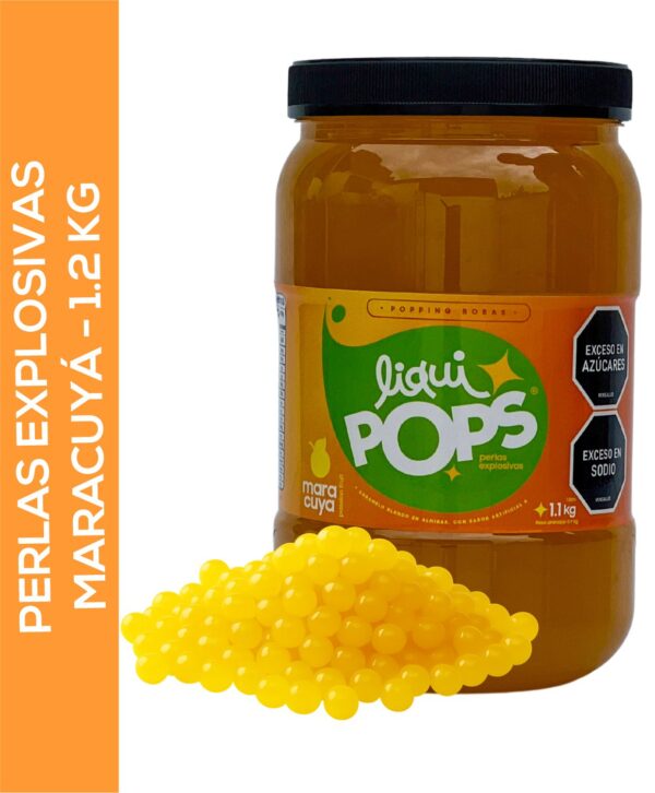 Perlas Explosivas LiquiPops Sabor Maracuyá | 1200g