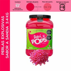 Perlas Explosivas LiquiPops Sabor Sandía 3400g