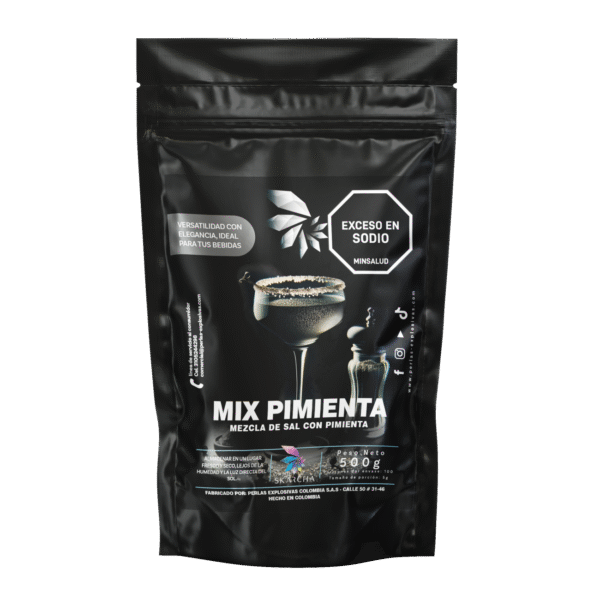 Sal Pimienta 500g | Sales y Azucares de Sabores SKARCHA Mix Sal Pimienta