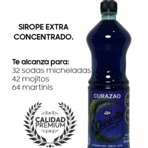 Sirope Geniality Sabor a Curazao 1000ml Clásico