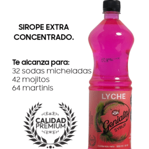 Sirope Geniality Sabor a Lychee 1000ml Clásico
